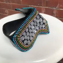 Ceinture perlée métallique