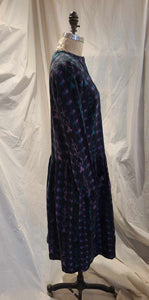 Robe manches longues en coton tissé