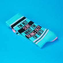Je ne suis pas sûr de ce que je fais hors du lit Chaussettes de sport équipe