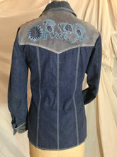 Veste jeans et suède