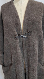 Grande veste laine marron