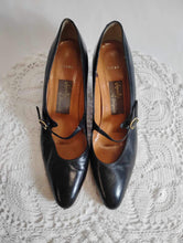 Mary Jane cuir noir à talons