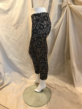 Pantalon cigarette effet tapisserie