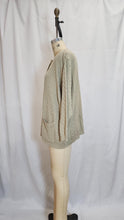 Cardigan tricot quadrillé beige Taille +