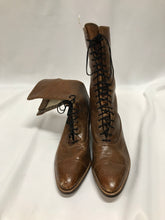 Bottillons de cuir brun