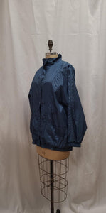 Coupe-vent bleu luisant