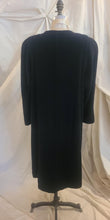 Long manteau de laine noir