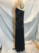 Robe de bal noire à paillette
