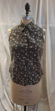 Blouse sans manches fleurie