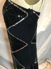 Robe de bal noire à paillette