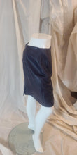 Jupe cuir aubergine