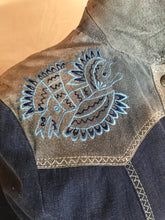Veste jeans et suède