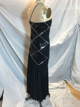 Robe de bal noire à paillette