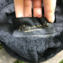 Chapeau faux fur noir