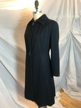Manteau de laine noir 1940s