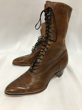 Bottillons de cuir brun