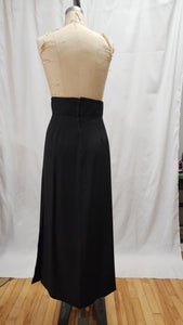Jupe longue noire taille ultra haute