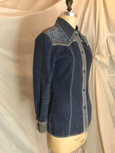 Veste jeans et suède