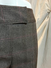 Pantalons à carreaux brun/rose