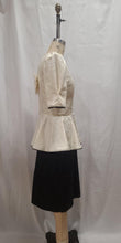 Robe de soirée noire et crème