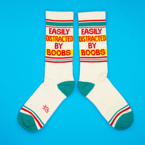 Chaussettes de sport "Facilement distrait par les seins"