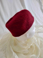 Chapeau style Fez bourgogne