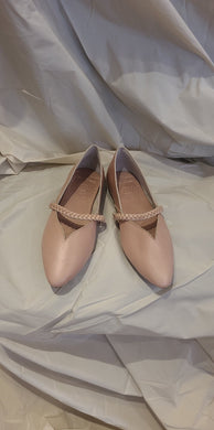 Ballerine cuir rose