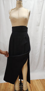 Jupe longue noire taille ultra haute
