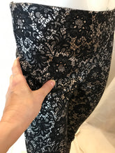Pantalon cigarette effet tapisserie