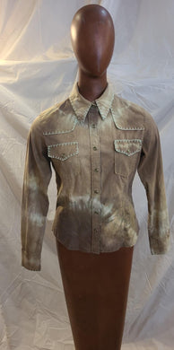 Chemise Western tie-dye