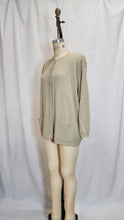 Cardigan tricot quadrillé beige Taille +