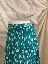 Jupe tachetée turquoise