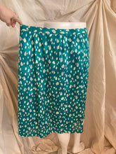 Jupe tachetée turquoise
