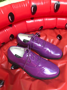 Chaussure vinyle mauve
