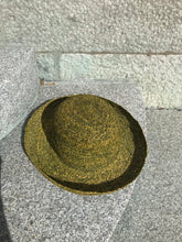 Chapeau rond tressé