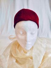 Chapeau style Fez bourgogne