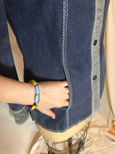 Veste jeans et suède