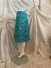 Jupe tachetée turquoise