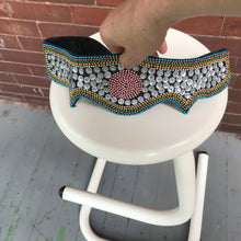 Ceinture perlée métallique