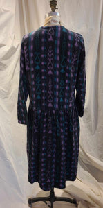 Robe manches longues en coton tissé