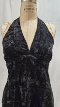 Robe halter velours froissé