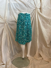 Jupe tachetée turquoise