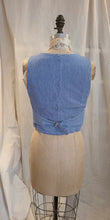Veste sans manche effet denim