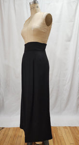 Jupe longue noire taille ultra haute