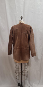 Veste de suède marron
