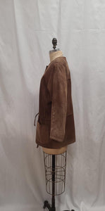 Veste de suède marron