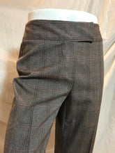 Pantalons à carreaux brun/rose