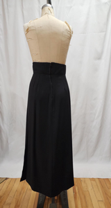 Jupe longue noire taille ultra haute