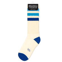 Alice retro gym  socks à rayures bleues