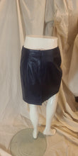Jupe cuir aubergine